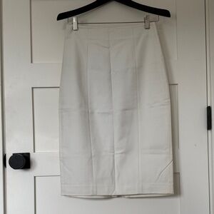 Banana Republic Classic Cream Pencil Skirt